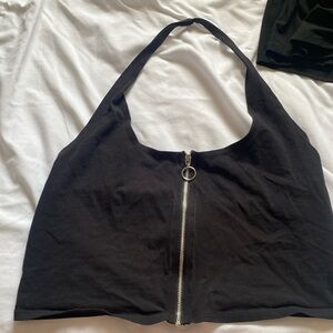 Black crop top , only worn once